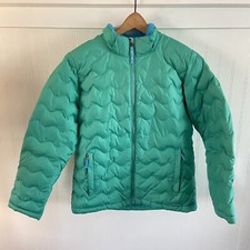 LL Bean Kids Hooded Water Repellant Down Downtek Quilted Coat Jacket 14-16 Warm