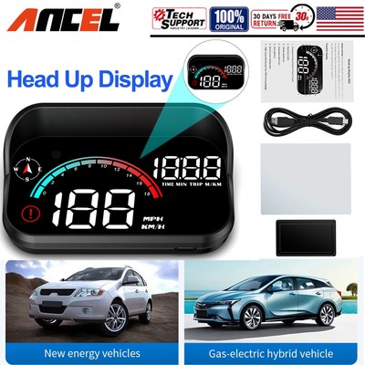 ANCEL M22 Car Speedometer GPS On-board Computer Head Up Display Gadget For Car