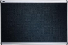 Bulletin Board, Foam, 4' X 3', Embossed, Hi-Density Fiberboard, Aluminum Frame,