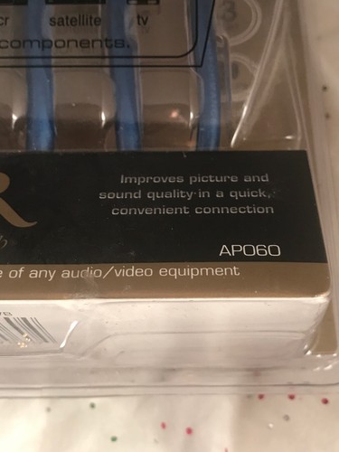 Acoustic Research Composite Video Stereo Audio 3 ft Cable Home Theater 24k NEW! - Picture 5 of 10
