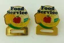 Food Service Lunch Lady Lapel Hat Pin Qty 2