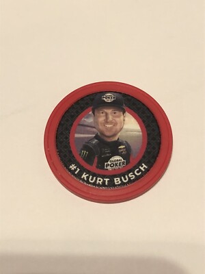NASCAR #1 Kurt Busch Global Poker Chip