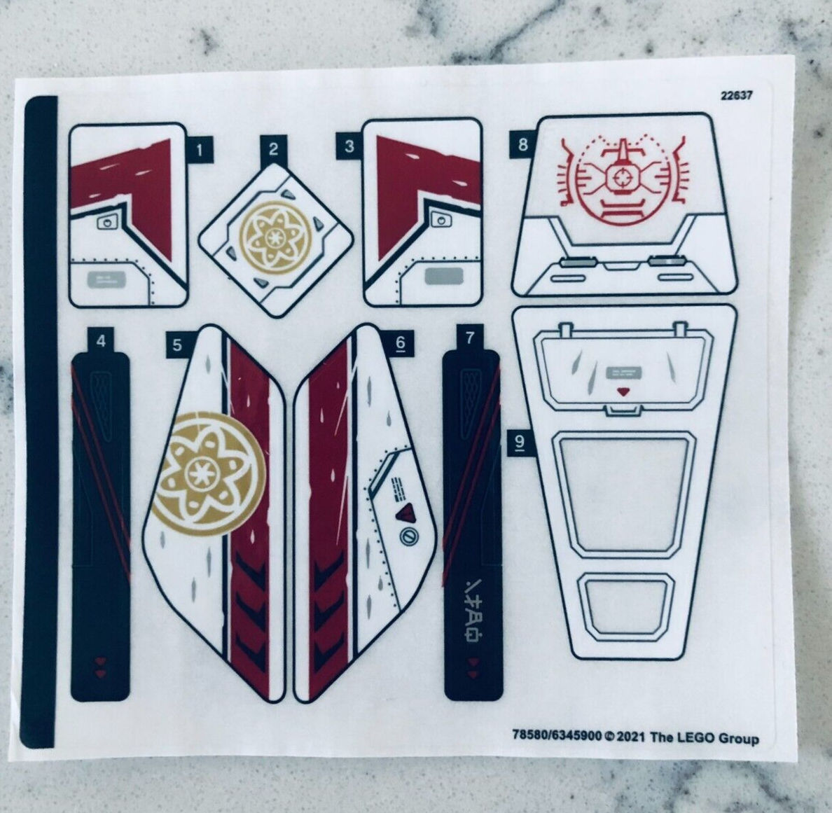 LEGO STICKER SHEET for 71739 Ultra Sonic Raider, New & Genuine! | eBay