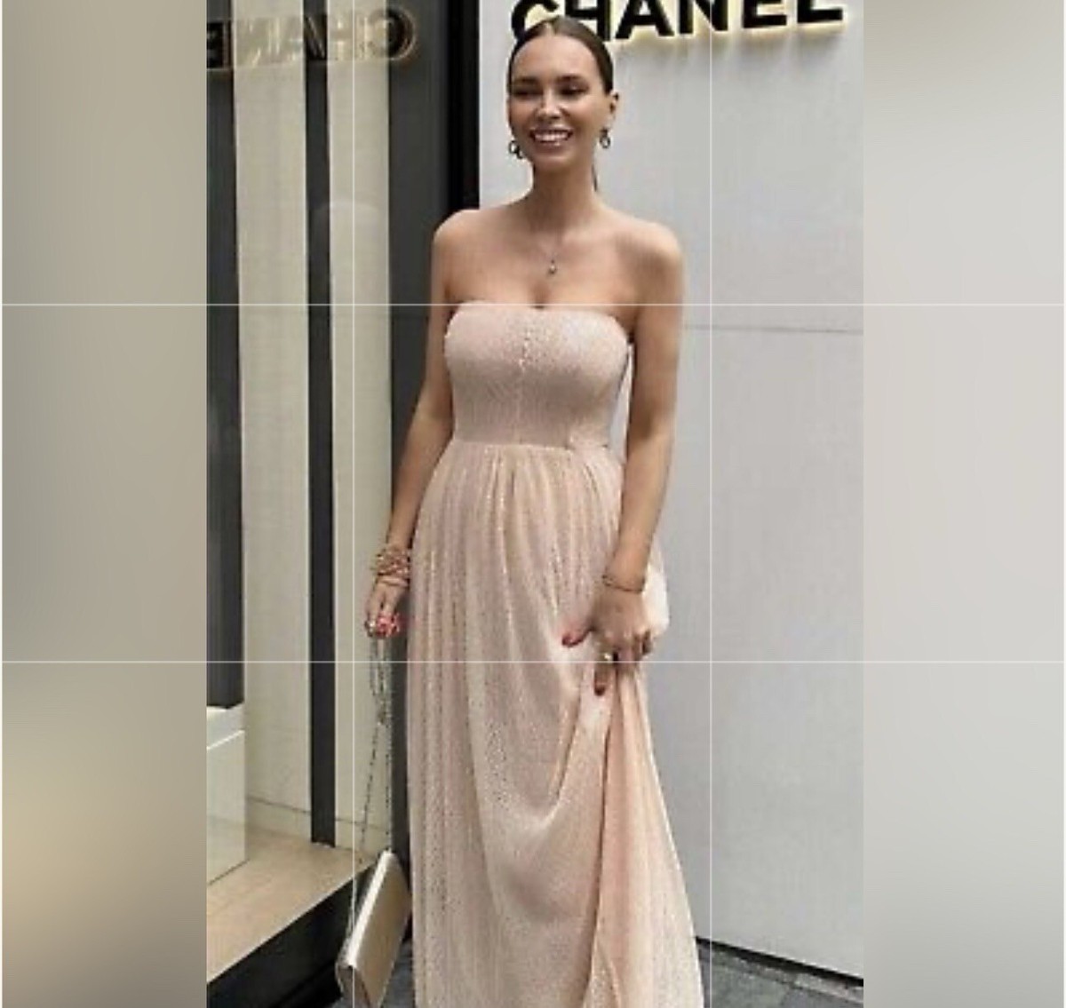 New Zara $129 Sequin Knit Pastel Pink Maxi Strapless Dress Small 2142/071 |  eBay