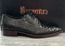 BUONAVENTURA Men's Shoe Size Eu 39 English Black Python Insole 30 CM BV11