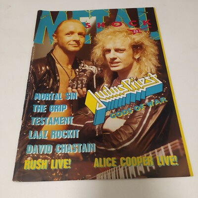 Metal Shock Magazin Nr.23 (1988) Judas Priest Testament Alice Cooper