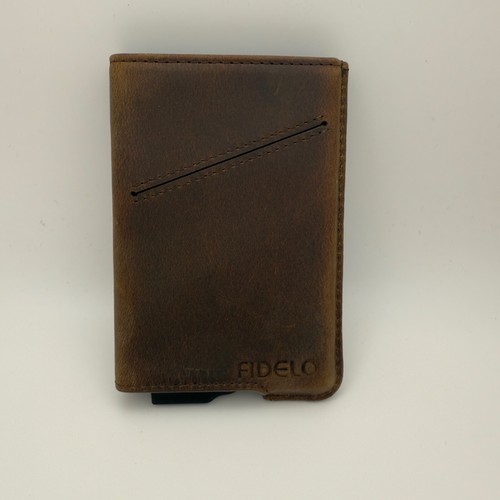 Money Clip Wallet RFID Blocking Card Holder Slim Genuine Leather Metal 2 PC Set - Picture 10 of 40