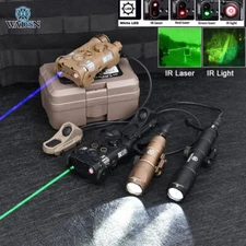 Tactical Hunting NGAL IR Illuminator Red Green IR Laser Sight Flashlight Switch