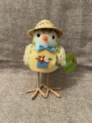 New Walgreens Happy Go Fluffy 7'' Spring Decorative Bird (Like Featherly Friends)