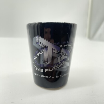 Vintage T2-3D Terminator 2 Universal Studios Hollywood, CA-Black Shot Glass- new