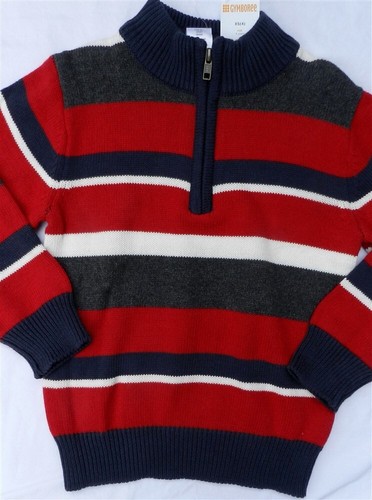 Denim Jean Sweater Outfit Gymboree 2pc Red Cotton School Boy size 4 New - Picture 4 of 4