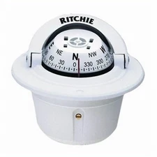 Ritchie Explorer Compass F-50W Flush Mount Designer White