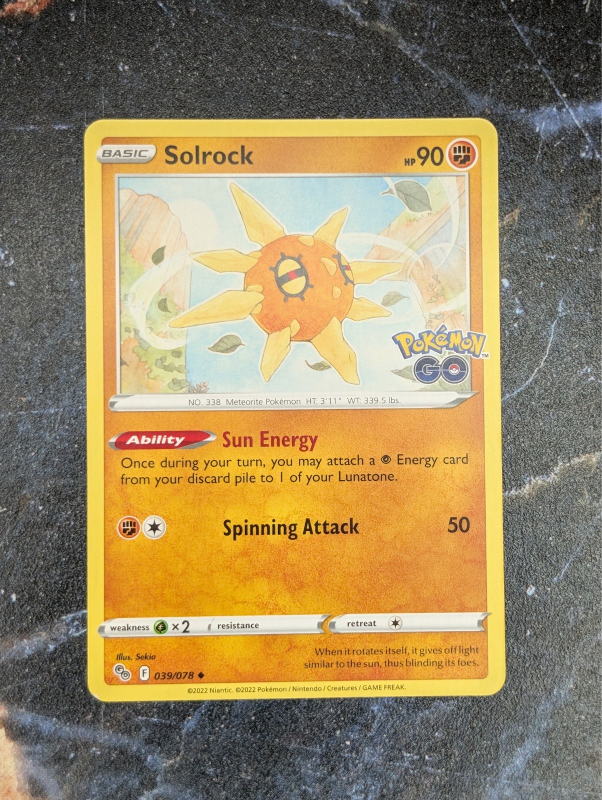 Solrock 039/078 Pokémon GO Regular