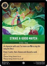 Strike a Good Match 96/204 COLD FOIL Into the Inklands Disney Lorcana