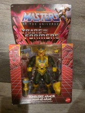 Mattel Masters of Universe X Transformers BUMBLEBEE ARMOR MAN-AT-ARMS