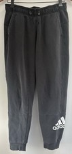 adidas Women's Logo Graphic Cotton Blend Cozy Fleece Jogger Sweatpants Black M