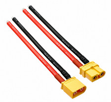 2PCS of XT60 Battery Male Connector Female Plug with Silicon 14 AWG Wire
