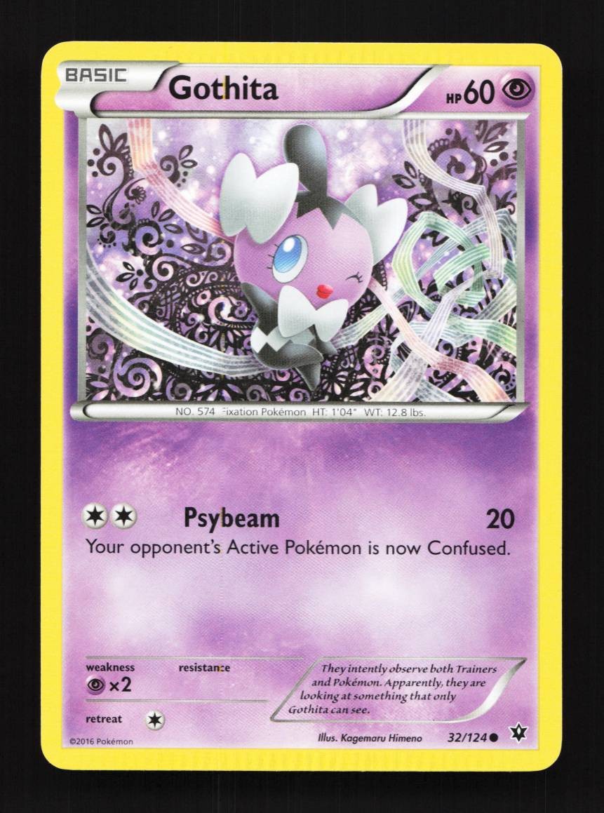 Gothita 32/124 LP Fates Collide English Pokemon Card TCG