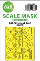 Art Scale Kit 200-M48201 - 1:48 F6F-5 Hellcat Double-Sided Express Fit Mask For