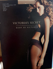 Body By Victoria's Secret Fair High Leg Light Control Top 15 Denier size E