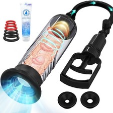 Penis Vacuum Pump, Manual Enlarger Enlargement Extend Pump Air Black