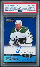 Logan Stankoven 2024 UD Clear Cut #CSA-LS '97 CC Starquest Auto PSA10 GEM MT