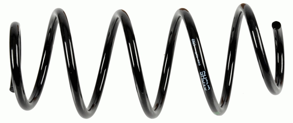 Ressort de suspension SACHS 993 047 pour VW Golf avant en acier chrome-silicium noir