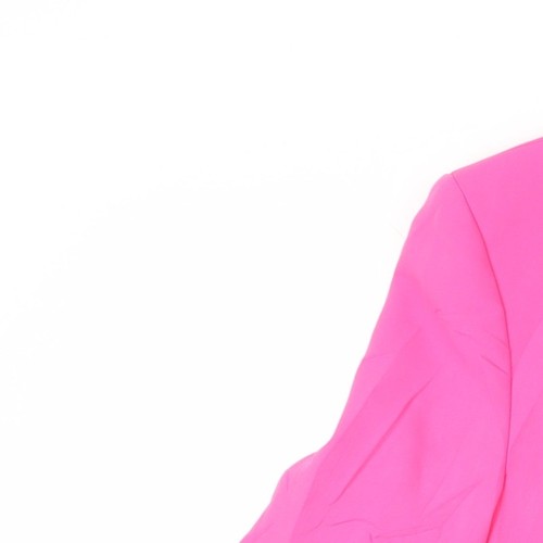 Blazer rosa para mujer Zara, talla 8, solapa de muesca, dos botones - Imagen 12 de 12