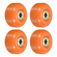 52mm Skateboard Wheels with Bearings Street Wheels Cruiser 95A Orange Golden 4pc