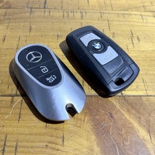 GENUINE BMW & MERCEDES BENZ REMOTE SMART CAR KEY FOB 3 BUTTON SPARE KEY