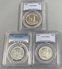 3-PCGS PR66 US 90% Silver Proof Franklin 50c 1957,1962,1963 L24937