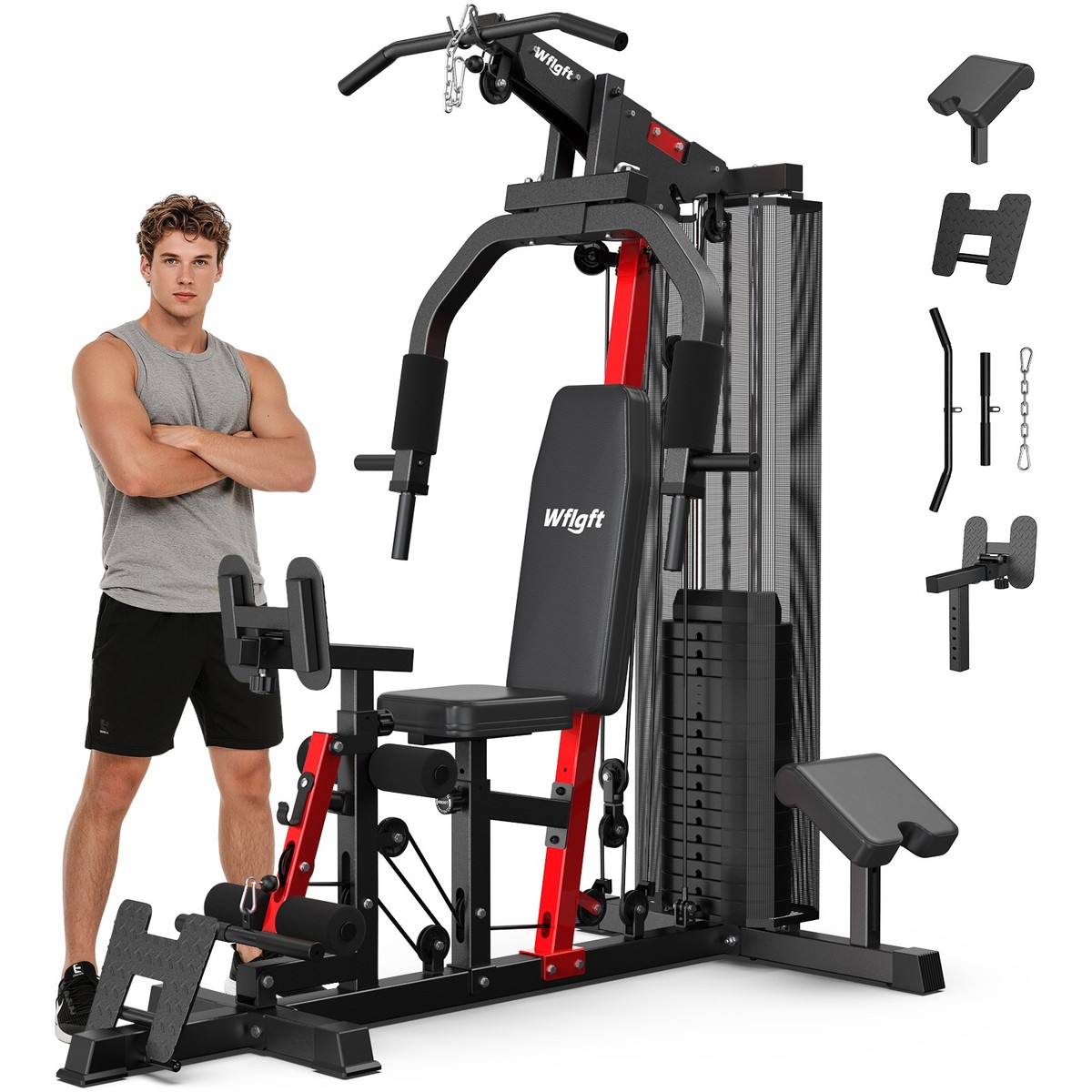 Multifunctional Home Gym System Full Body Workout Station Weight Multifunctional Home Gym System Full Body Workout Station Weight