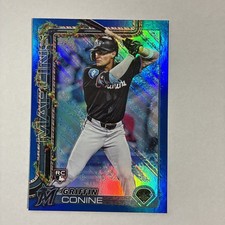 2025 Topps Holiday - Griffin Conine #H124 Holiday Blue Metallic Glitter (RC)