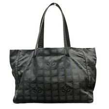 Chanel New Travel Line Nylon Tote Bag Women Black One Size 680407