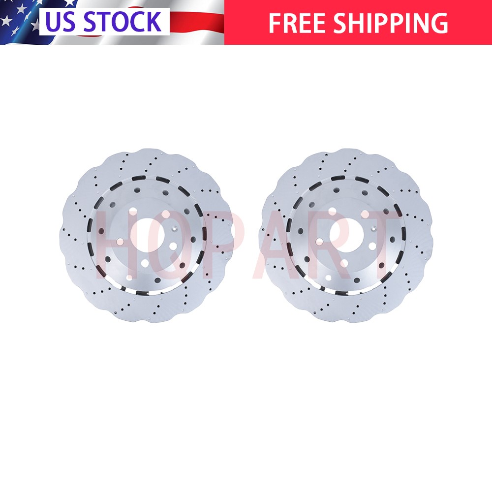 2x 8T0615301 Front Brake Disc Rotors 365mm For Lamborghini Huracan R8 Rs5