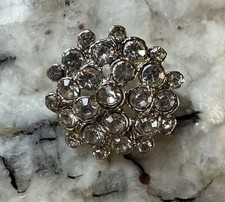 Vintage 1990s 10 Rhinestone Cluster Buttons