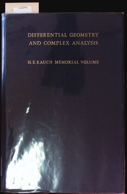 Differential Geometry and Complex Analysis. Chavel, :