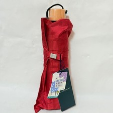 BURBERRY Nova Check Red Folding Umbrella for Sun and Rain