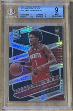 Amen Thompson RC 1/1 BGS 9 International Black Rookie 2023 Spectra One Of One