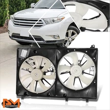 For 09-13 Toyota Highlander 2.7L OE Factory Style Radiator Cooling Fan Assembly