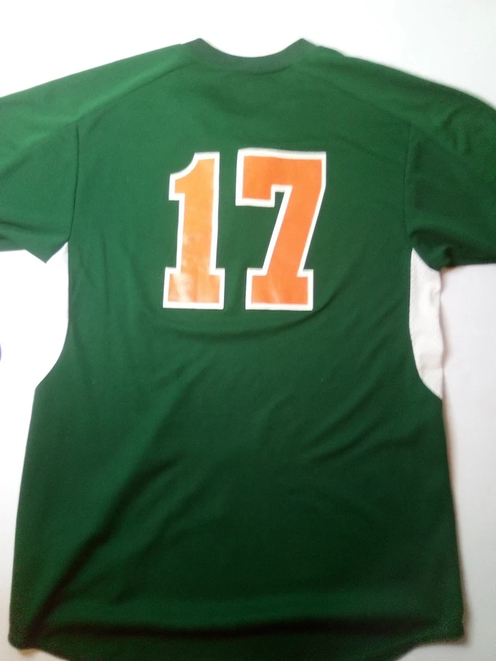 Miami Hurricanes Naranja y Verde Adulto M Deportes Súper Raro 17 Alto Cinco Foto 2 de 4