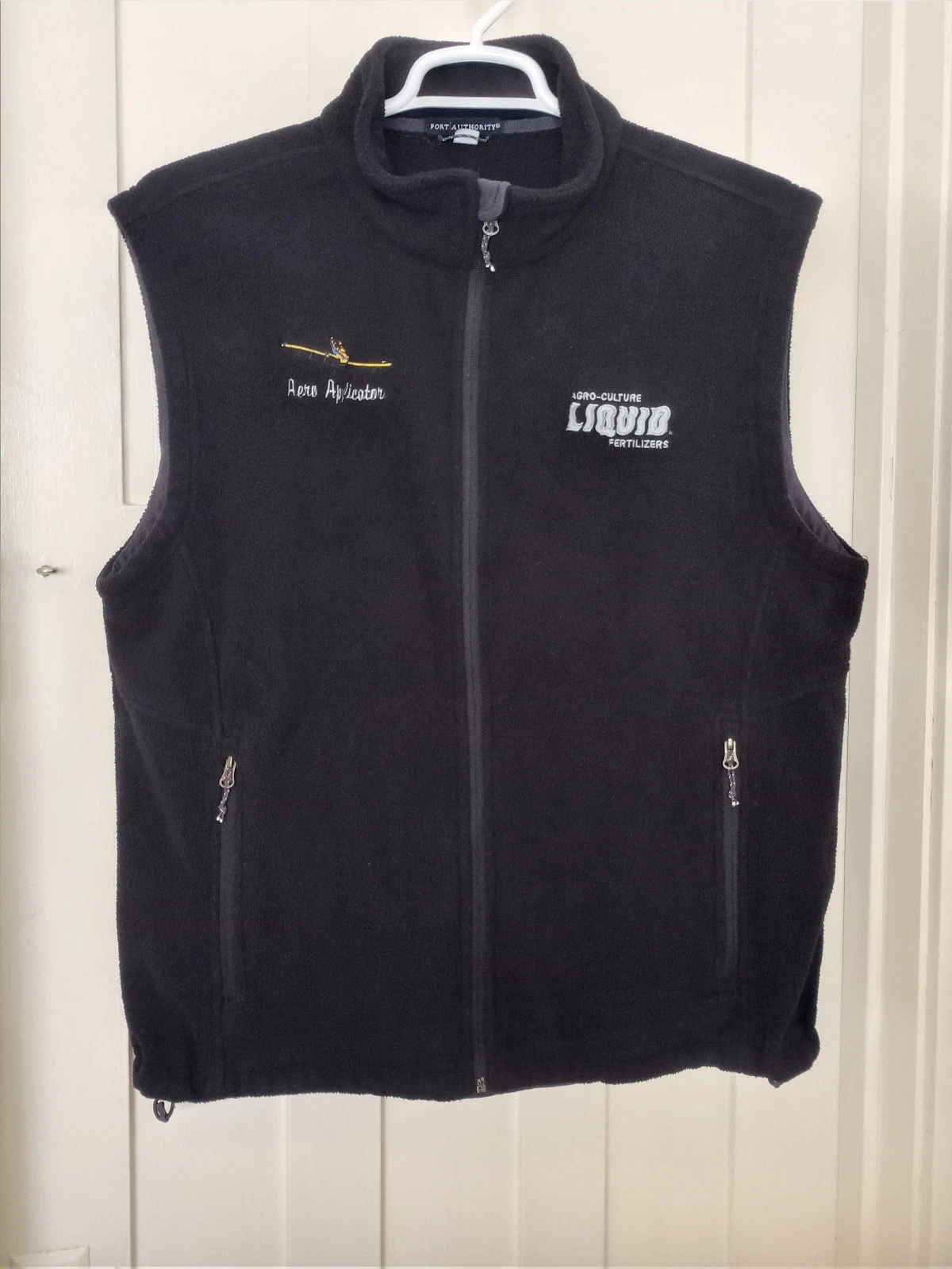Vintage Rare AeroApplicators Port Authority Sleeveless Fleece XL Vest