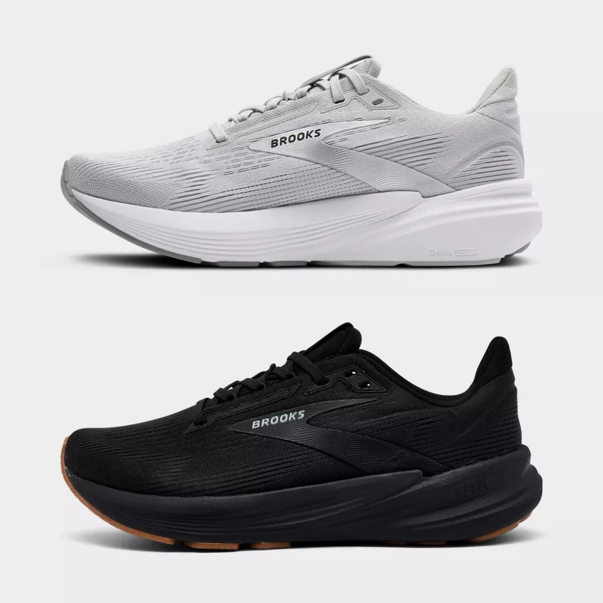 Brooks Revel 8 All Black Gum 1204561B072 Women's Size 6-10 Running