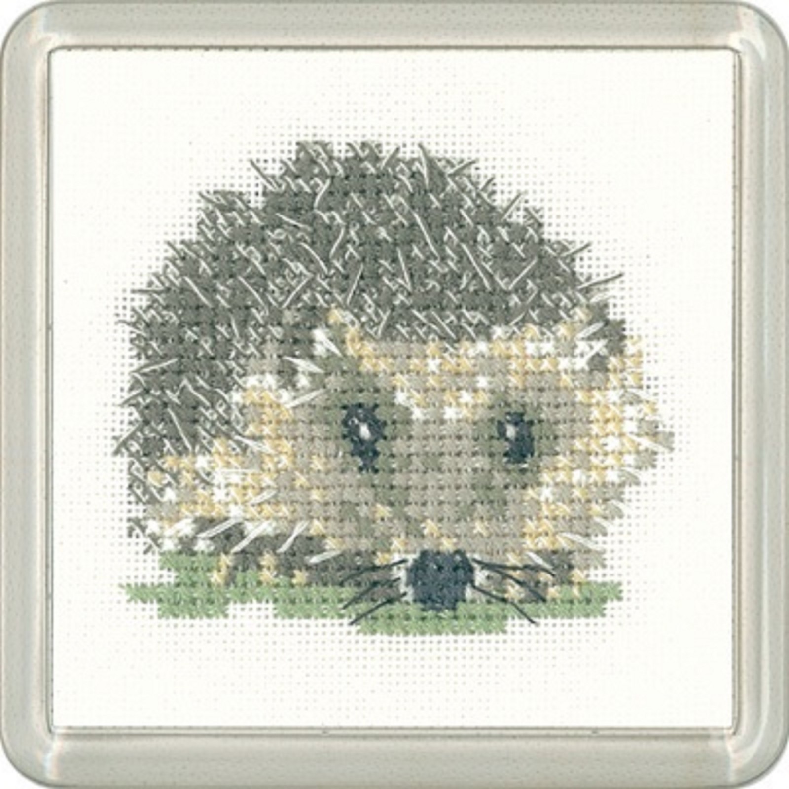 Heritage Crafts Little Friends - Hedgehog Coaster Cross Stitch Kit