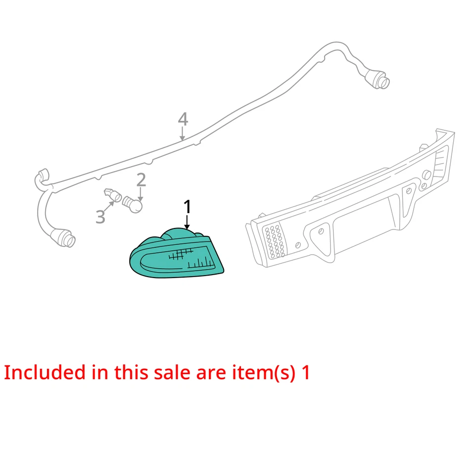 FITS 1995-1999 PONTIAC SUNFIRE LAMP ASM TAIL 5977947 -  NEW OEM 5977947 - Image 2 of 3