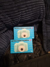 Set of 2 Retro Mini Camera Toys USB Cable New In Sealed Package Age 3 