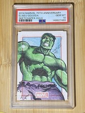 2014 Rittenhouse Marvel 75th Anniversary HULK Sketch PSA 10 POP 1  RARE 1 OF 1🔥