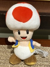 Super Mario Bros Red Toad Plush 8" Mario Kart Little Buddy Stuffed Animal 2017