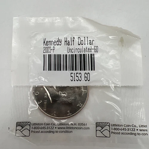 2003-P Kennedy Half Dollar Coin  UNC in Littleton Packaging
