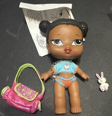 Bratz Babyz Sasha Fashion Doll VINTAGE with Real Fashions and Pet Rabbit READ